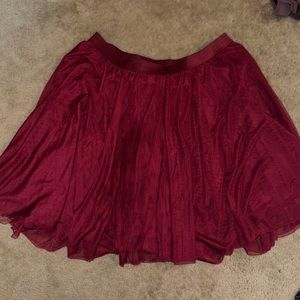 Torrid Wine Tulle Skirt